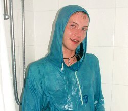 shower in clothes
